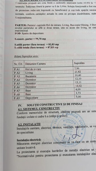 Corbeanca, Tamasi, casa 4 camere, teren 486 mp.
